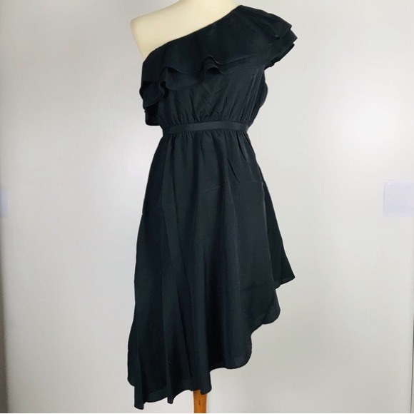 LIKELY Delbarton Dress Black One Shoulder Asymmetrical Size 2 - Picture 3 of 7